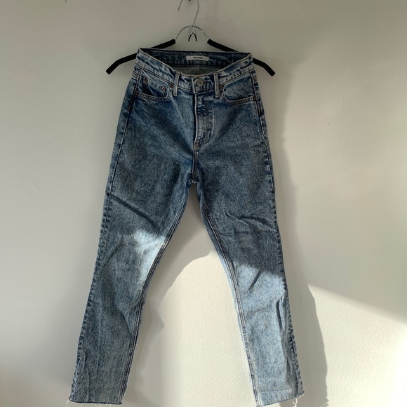 GRLFRND Acid Wash Straight Leg Jeans - Picture 5 of 9